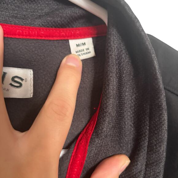 Orvis Full-Zip Jacket Men’s Gray Black Medium Fleece Lined Outdoor Classic - Picture 8 of 10